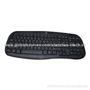 Wired Computer Keyboard, OEM Orders Available, 2.4GHz Connector